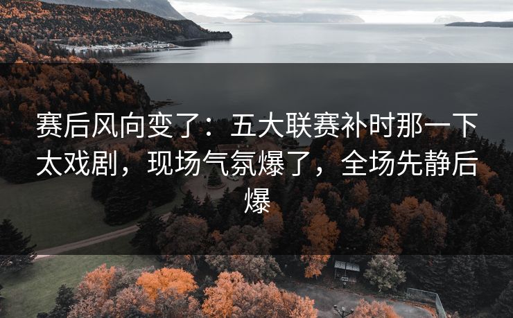 赛后风向变了：五大联赛补时那一下太戏剧，现场气氛爆了，全场先静后爆  第1张