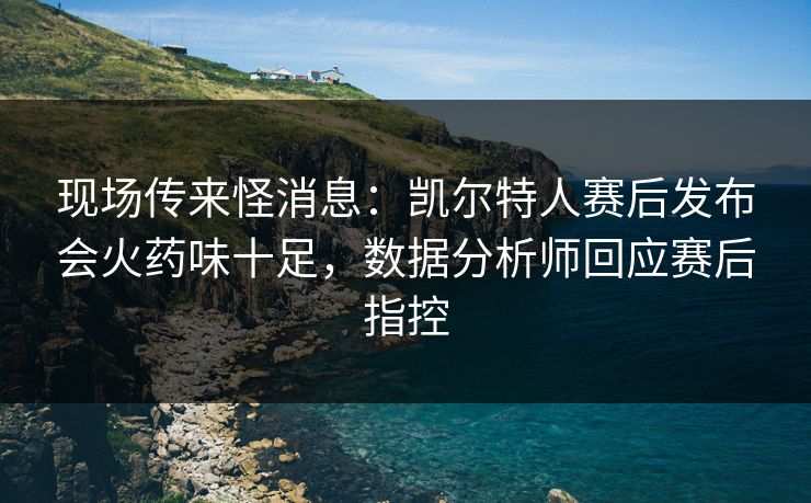 现场传来怪消息：凯尔特人赛后发布会火药味十足，数据分析师回应赛后指控
